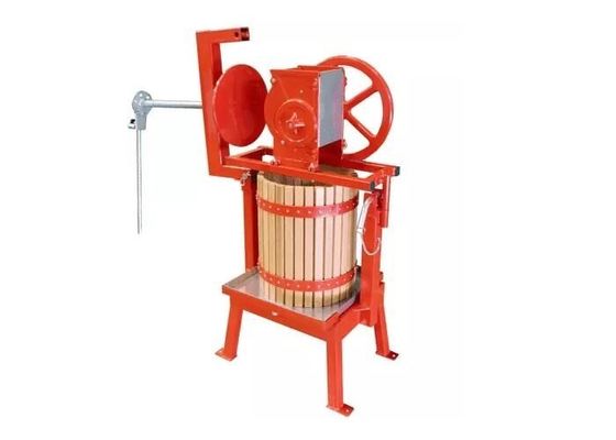Máquina de proceso manual de fruta, máquina de la prensa de la fruta con el cubo de madera