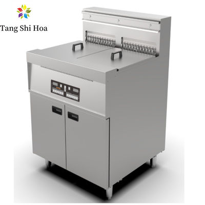 Sartén eléctrica de acero inoxidable del microordenador 28L+14L+14L con 3 cestas del tanque 4
