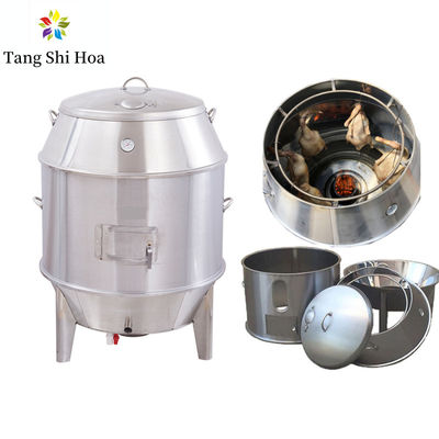 Carne asada de acero inoxidable Duck Oven Chicken Roasting Machine 500 grados de temperatura