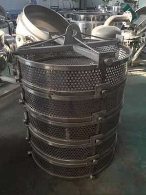 Cubo de la esterilización del acero inoxidable del envase de la carga para la autoclave vertical de la esterilización